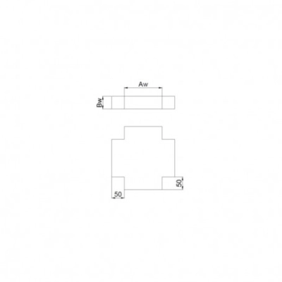 Czwórnik wentylacyjny OCYNK 150x50